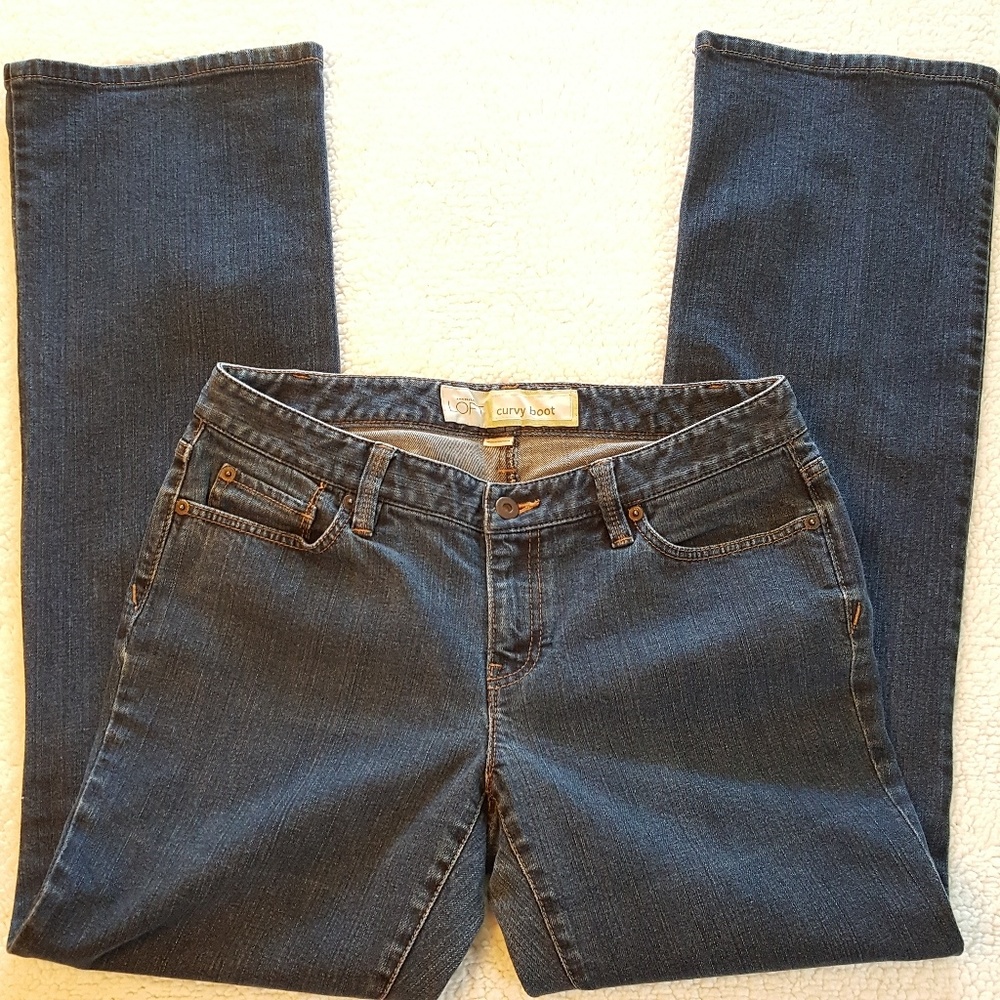 Loft Curvy Boot Cut Jeans Sz 8